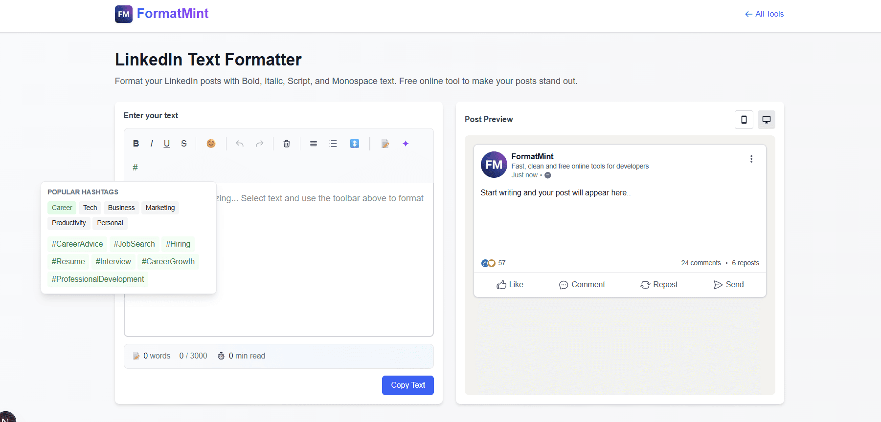 Popular Hashtags by Category