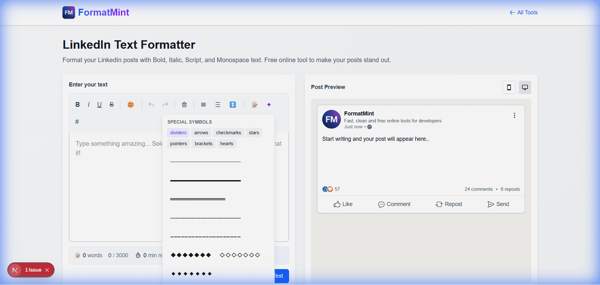 Special Symbols Library
